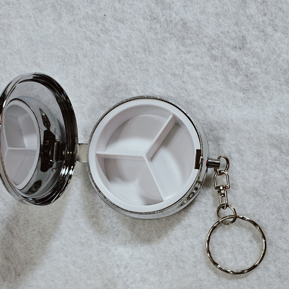 GG Monogram Pill Box Holder Keychain - Picture 2 of 3